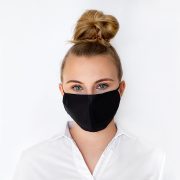 1Bild: Schwarze Mundschutzmaske. Mehrfach verwendbare Maske kaufen